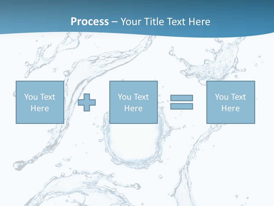 White Background Drop Purity PowerPoint Template