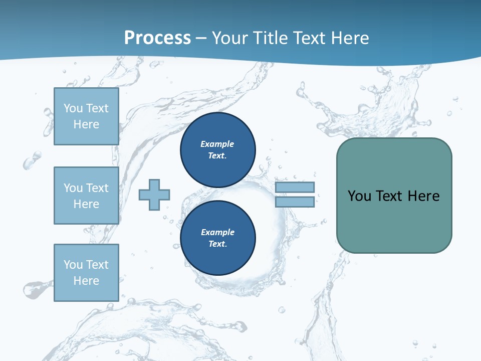 White Background Drop Purity PowerPoint Template