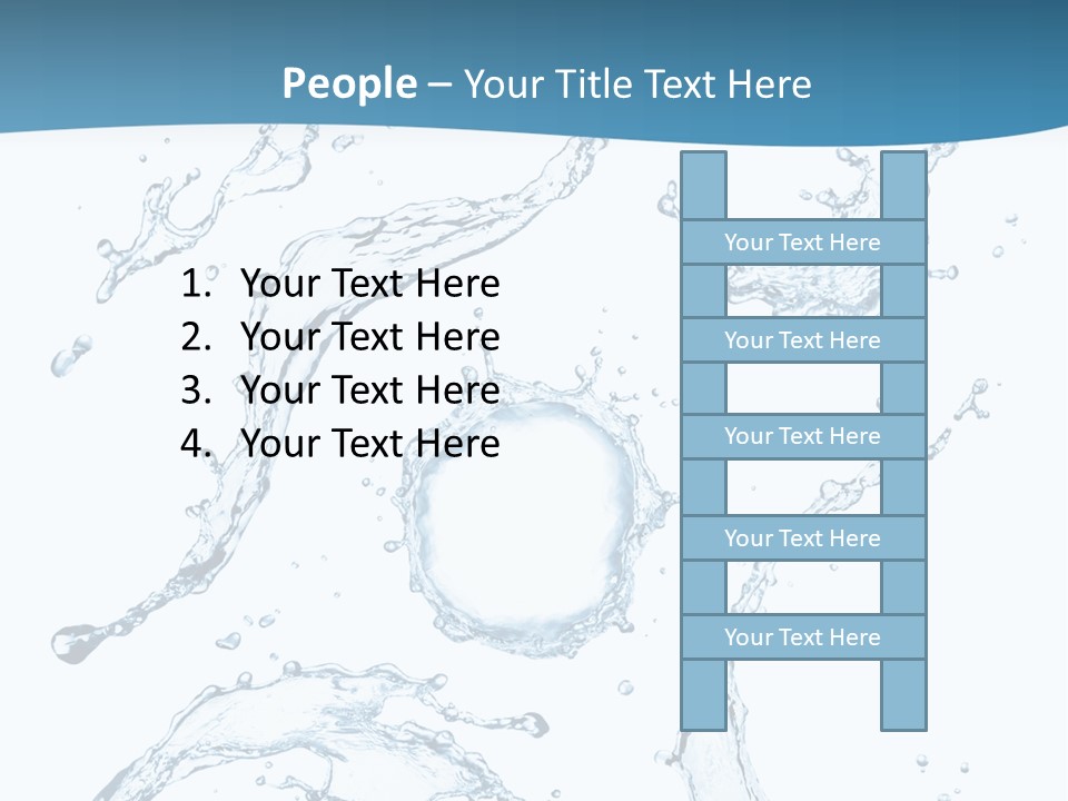 White Background Drop Purity PowerPoint Template