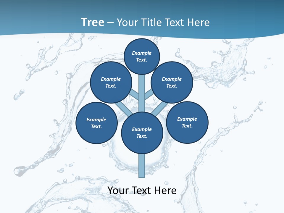 White Background Drop Purity PowerPoint Template