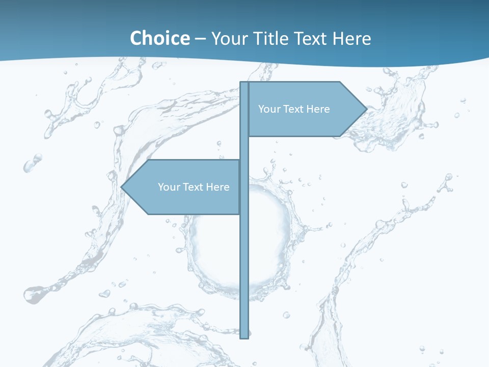 White Background Drop Purity PowerPoint Template