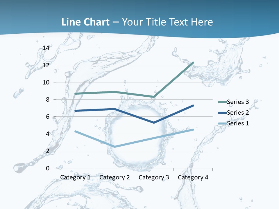 White Background Drop Purity PowerPoint Template