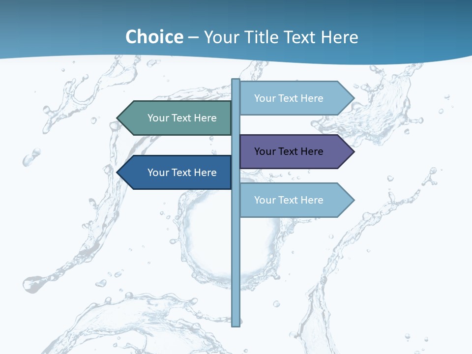 White Background Drop Purity PowerPoint Template