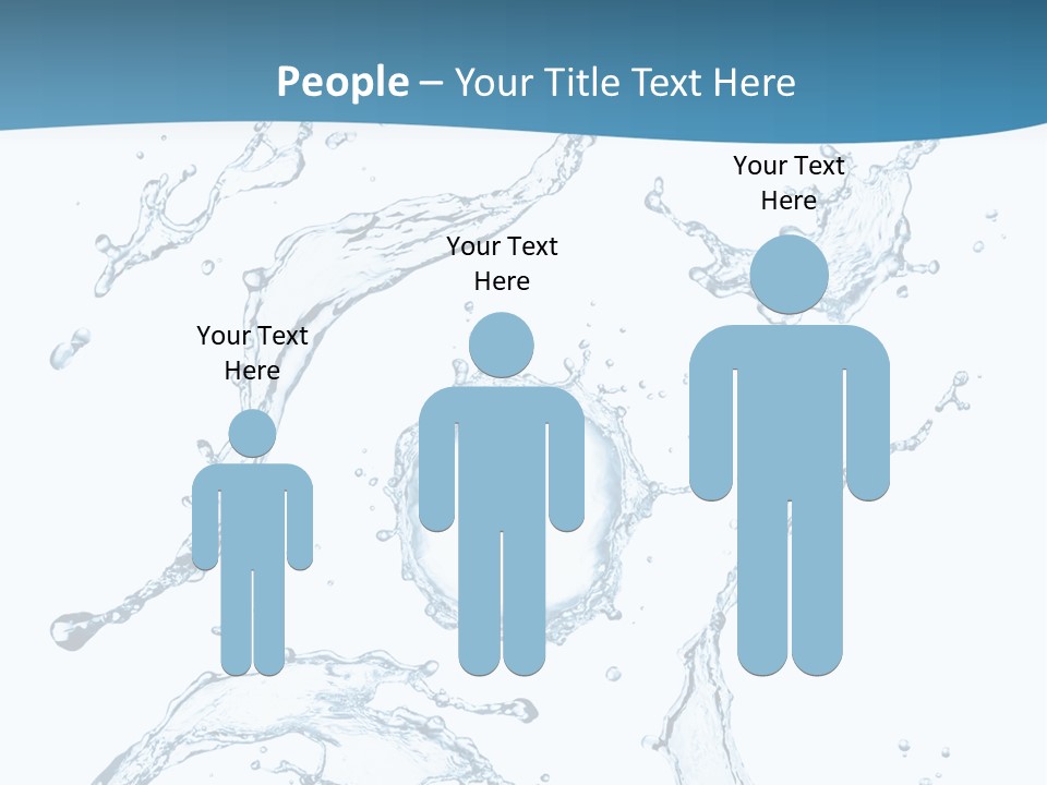 White Background Drop Purity PowerPoint Template