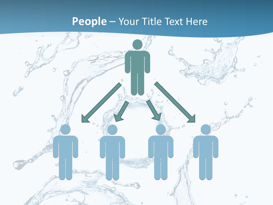 White Background Drop Purity PowerPoint Template