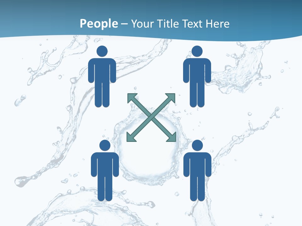 White Background Drop Purity PowerPoint Template