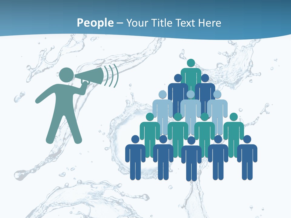 White Background Drop Purity PowerPoint Template