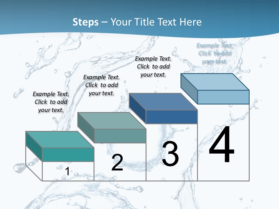 White Background Drop Purity PowerPoint Template