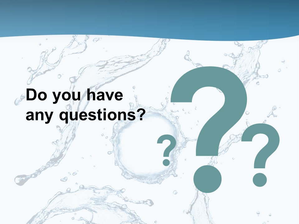 White Background Drop Purity PowerPoint Template