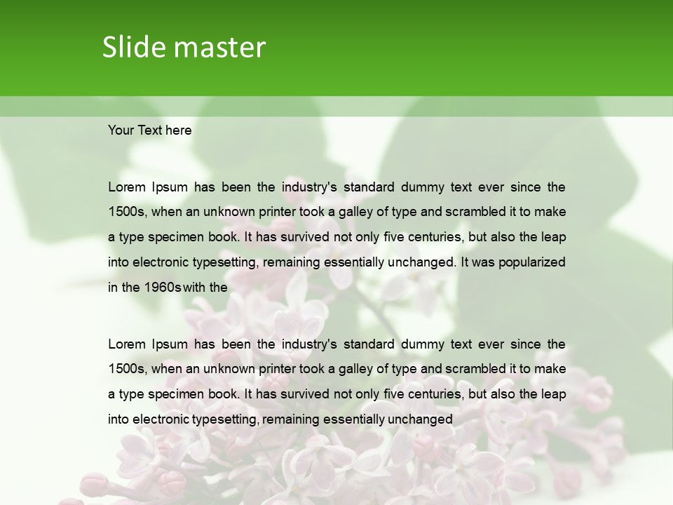 White Fragrant Transparent PowerPoint Template