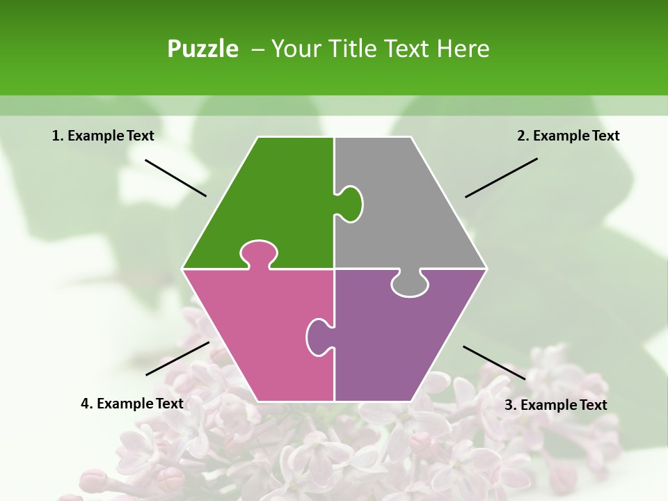 White Fragrant Transparent PowerPoint Template