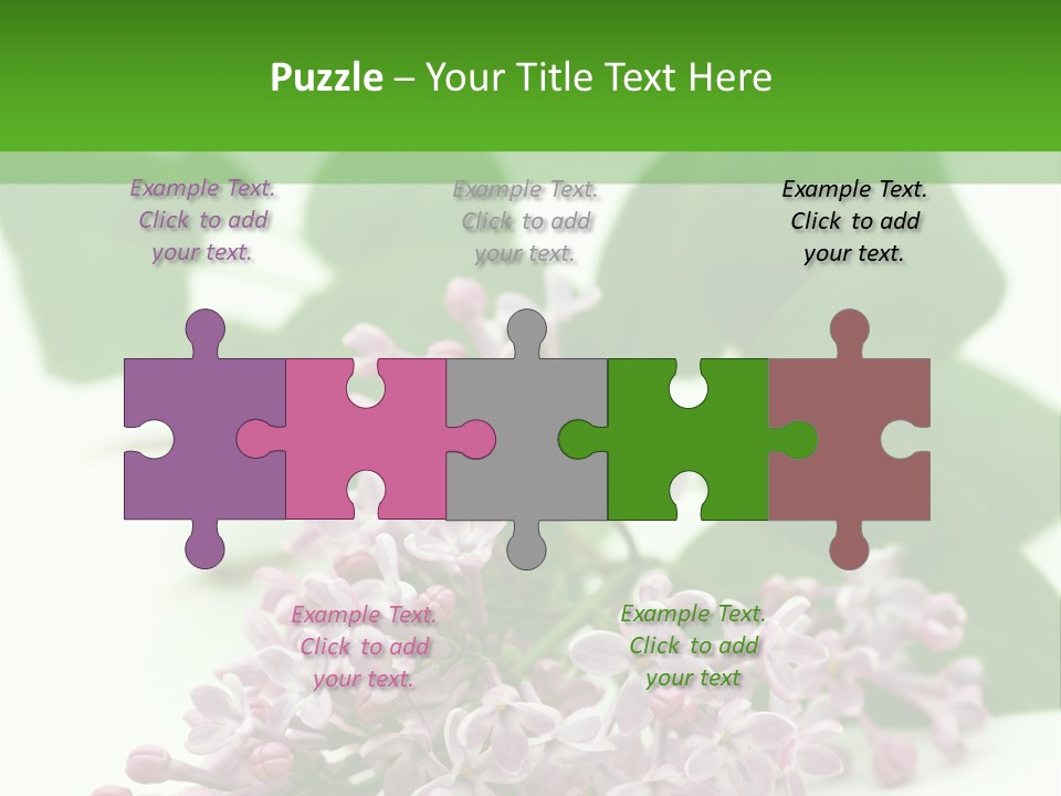 White Fragrant Transparent PowerPoint Template