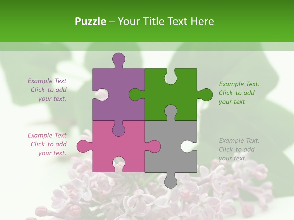 White Fragrant Transparent PowerPoint Template