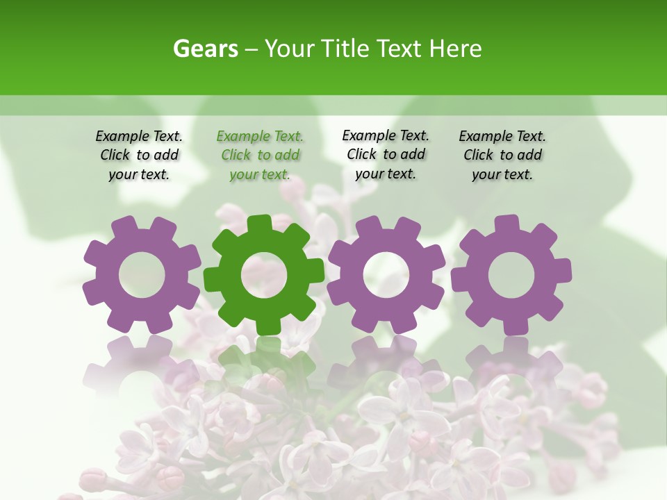 White Fragrant Transparent PowerPoint Template