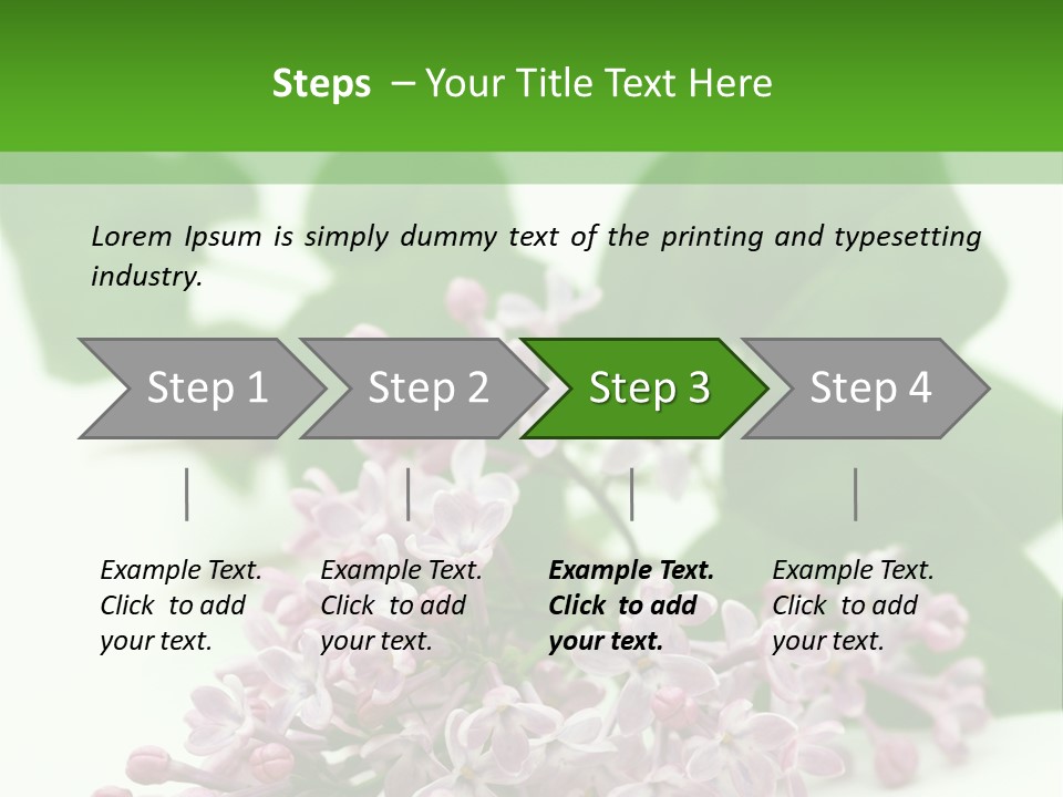 White Fragrant Transparent PowerPoint Template