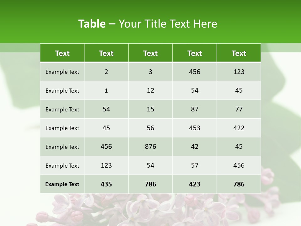 White Fragrant Transparent PowerPoint Template