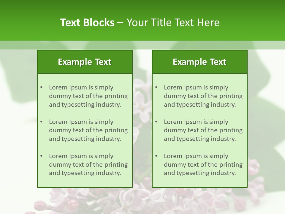 White Fragrant Transparent PowerPoint Template