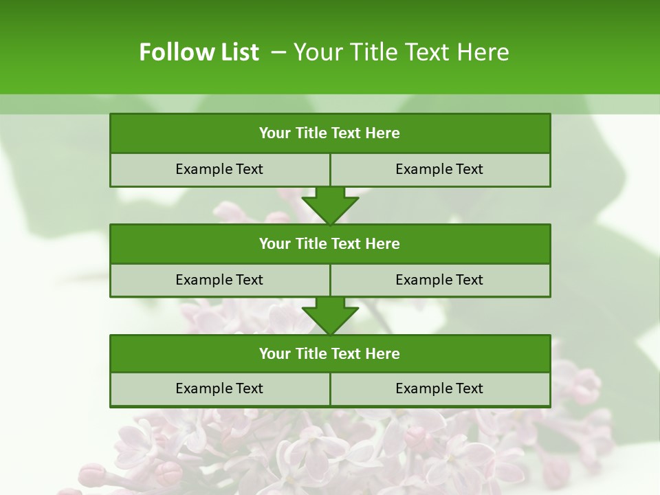 White Fragrant Transparent PowerPoint Template