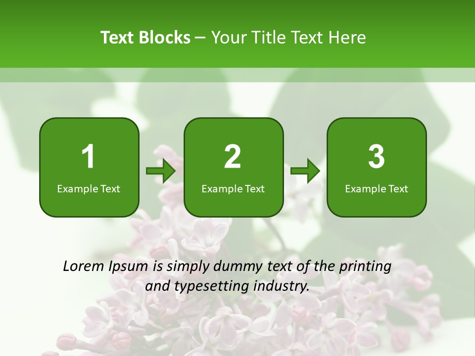 White Fragrant Transparent PowerPoint Template