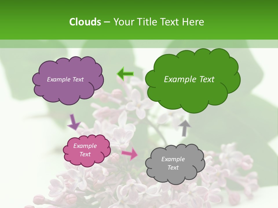 White Fragrant Transparent PowerPoint Template