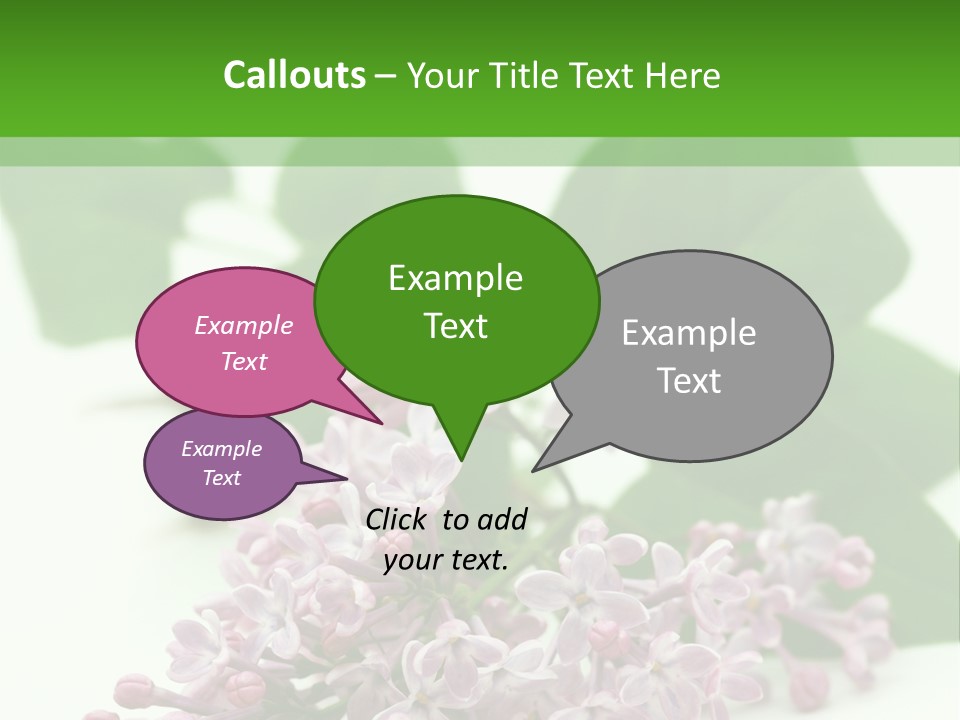 White Fragrant Transparent PowerPoint Template