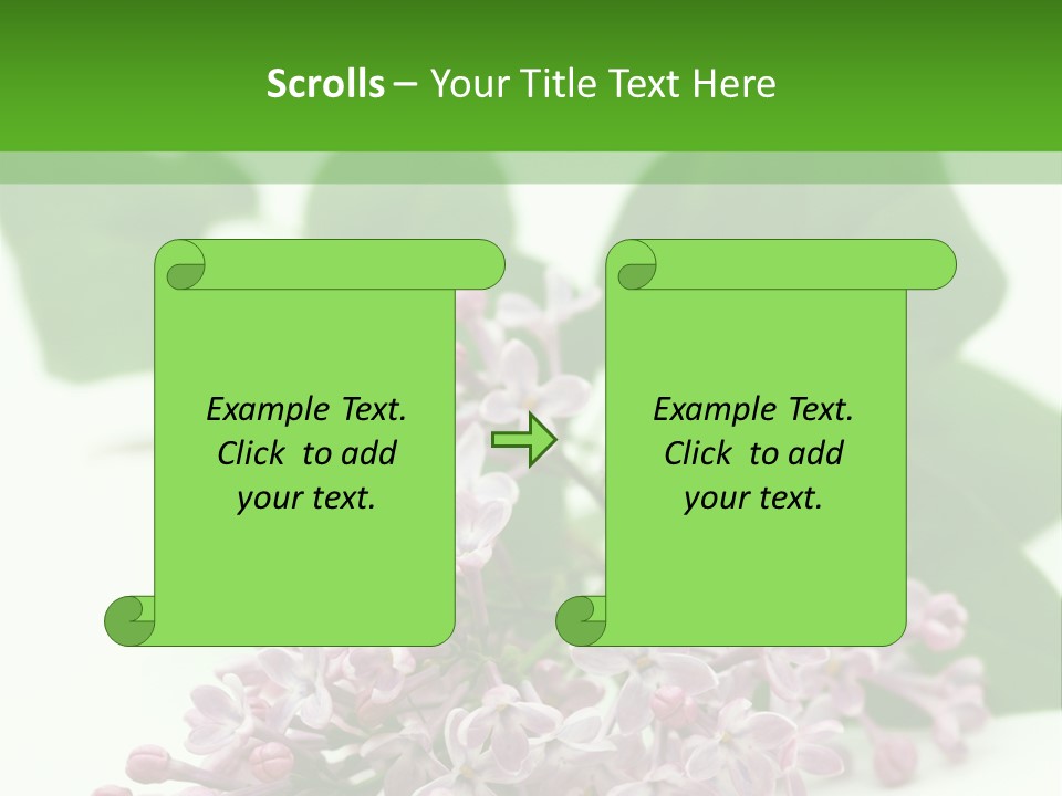 White Fragrant Transparent PowerPoint Template