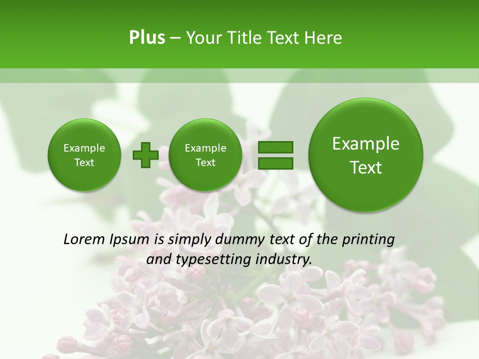 White Fragrant Transparent PowerPoint Template