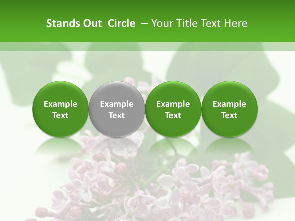 White Fragrant Transparent PowerPoint Template