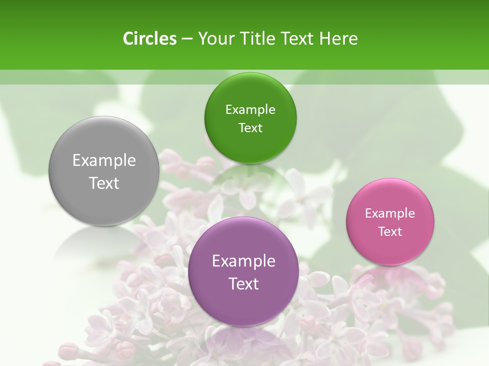 White Fragrant Transparent PowerPoint Template