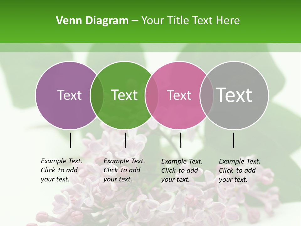 White Fragrant Transparent PowerPoint Template