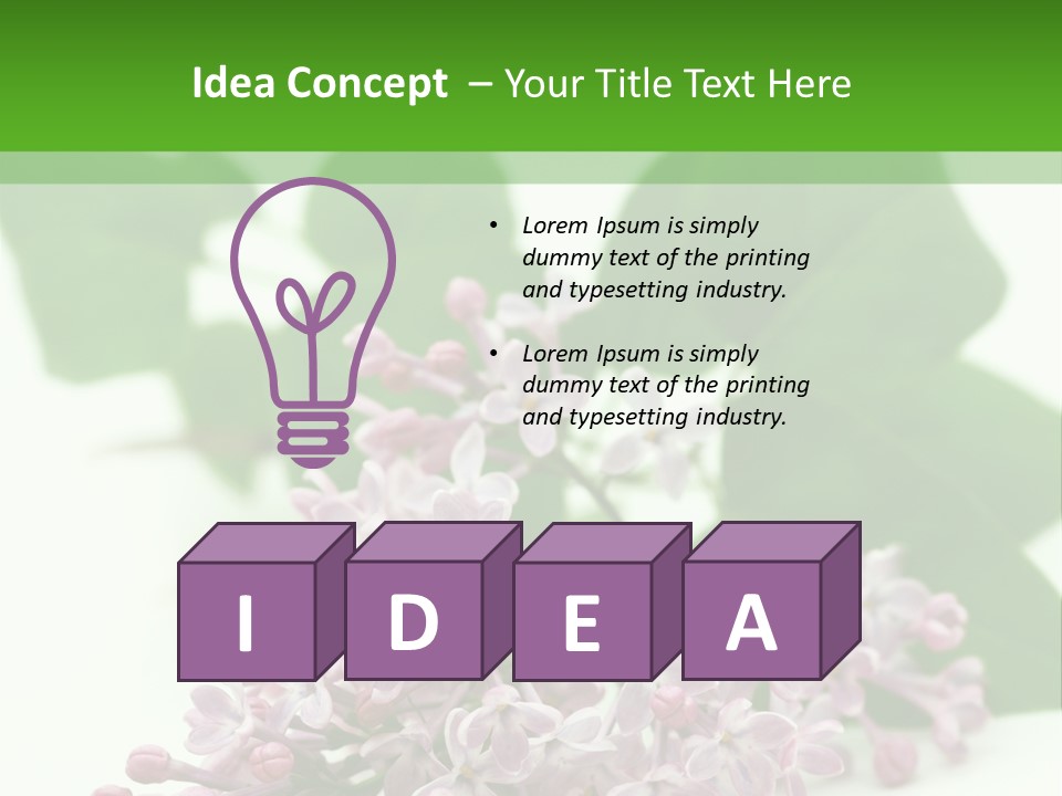 White Fragrant Transparent PowerPoint Template