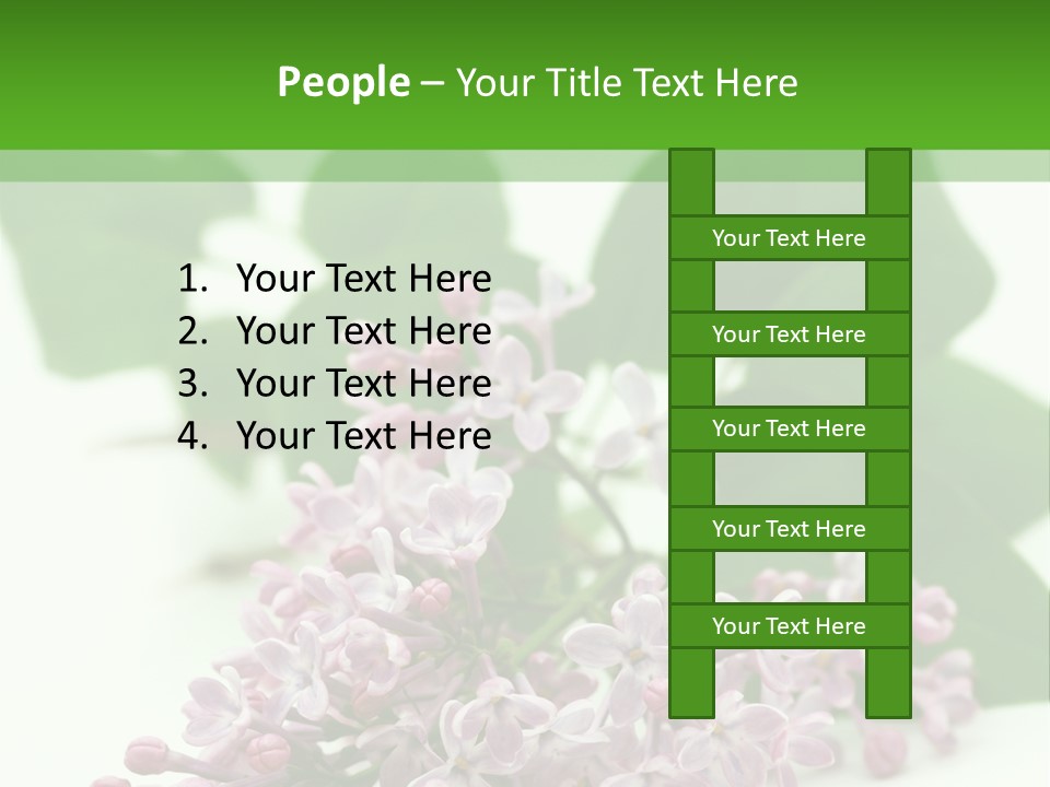 White Fragrant Transparent PowerPoint Template