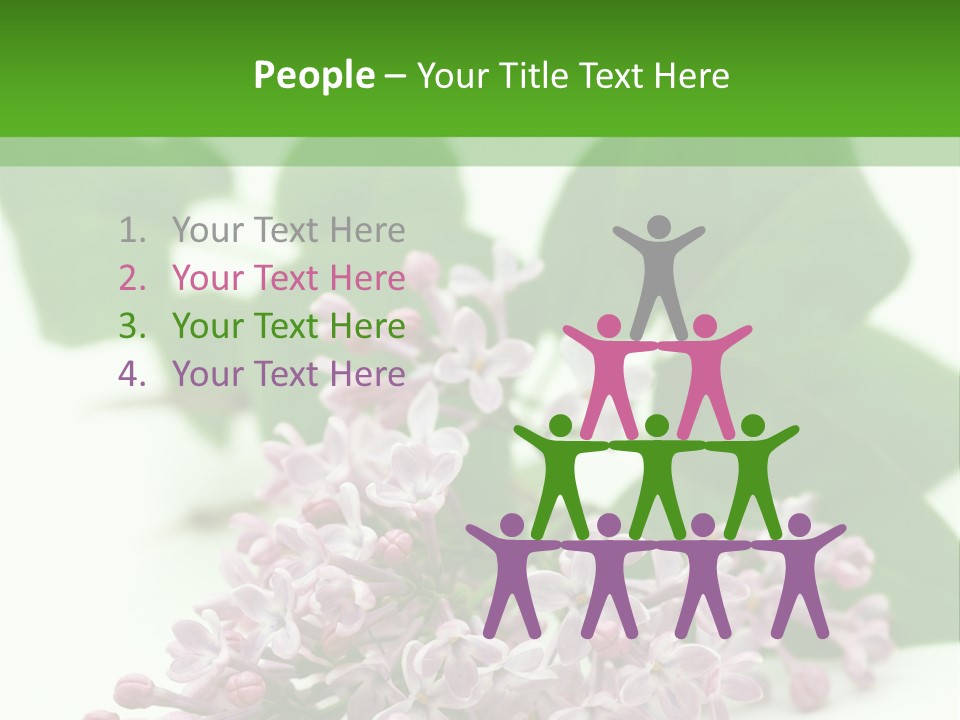 White Fragrant Transparent PowerPoint Template