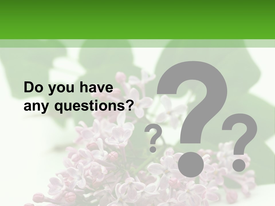 White Fragrant Transparent PowerPoint Template