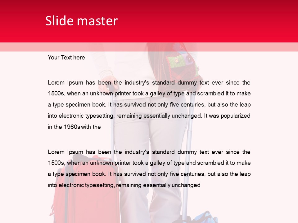 Woman Person Casual PowerPoint Template