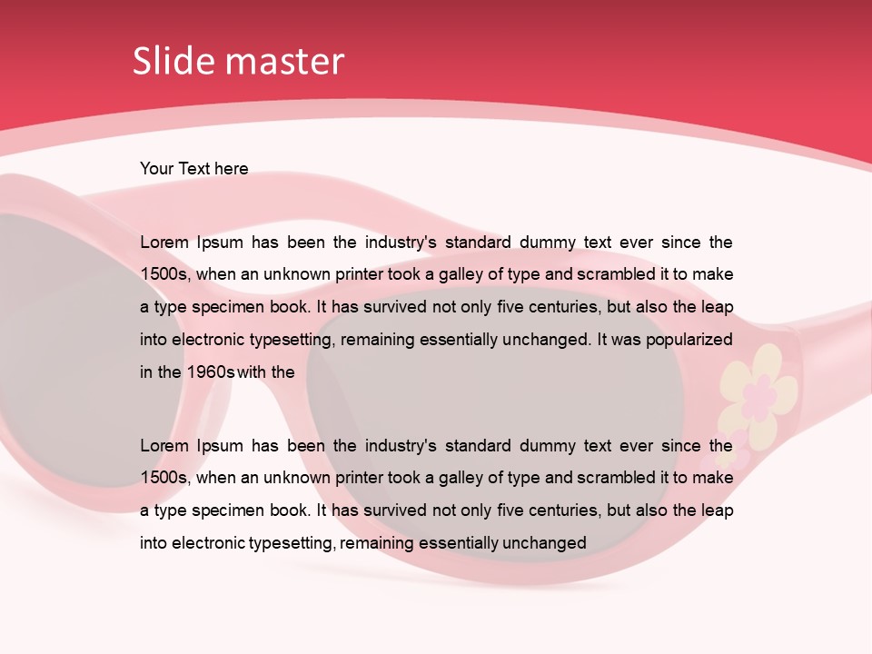 Accessory Horizontal Isolated PowerPoint Template