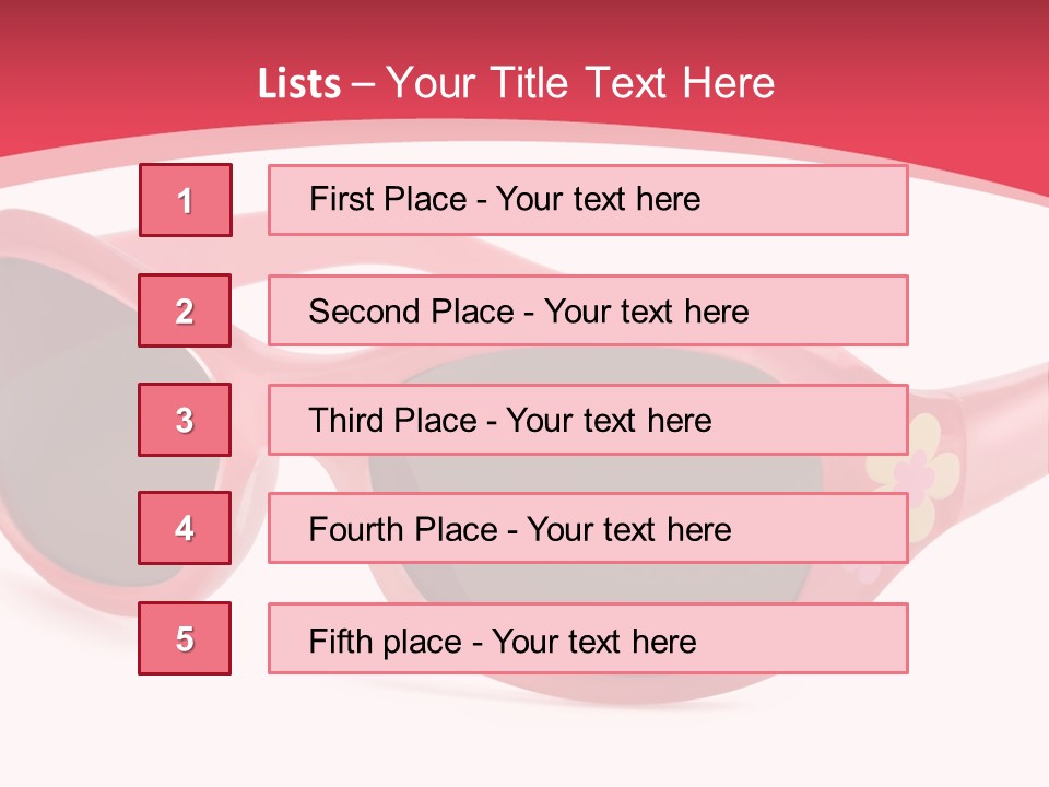Accessory Horizontal Isolated PowerPoint Template