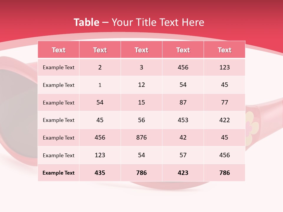 Accessory Horizontal Isolated PowerPoint Template