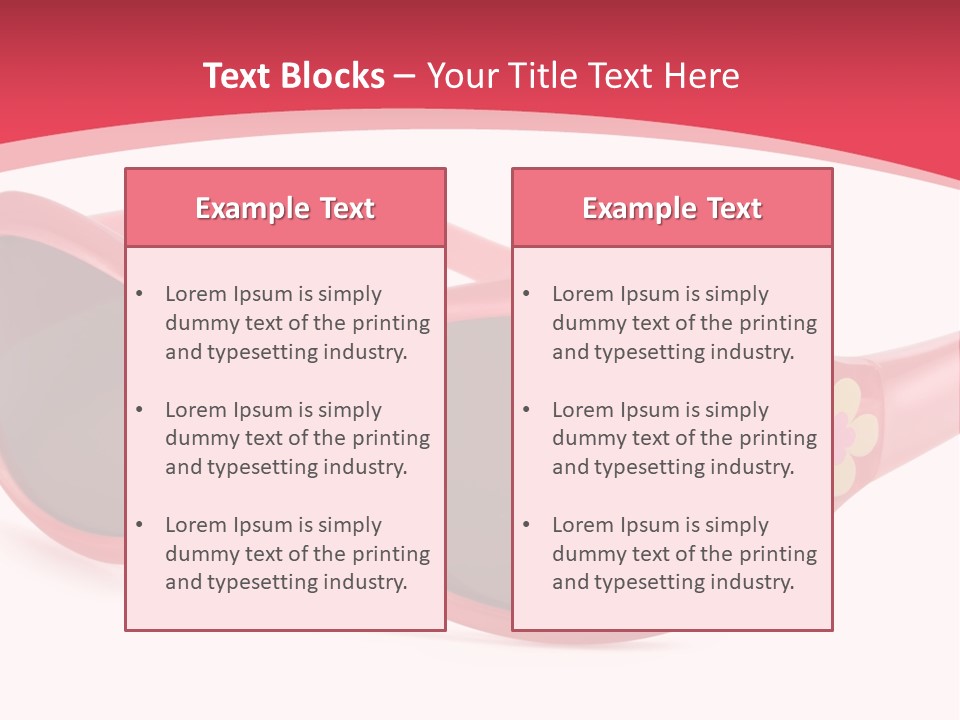 Accessory Horizontal Isolated PowerPoint Template
