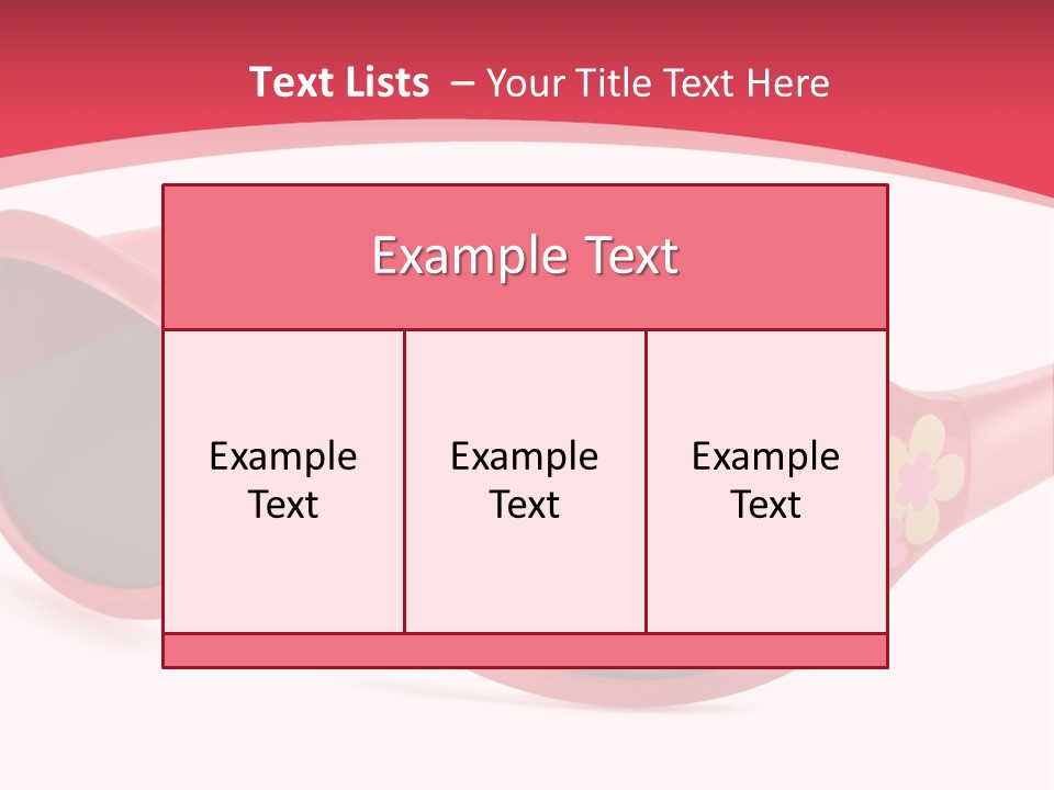 Accessory Horizontal Isolated PowerPoint Template