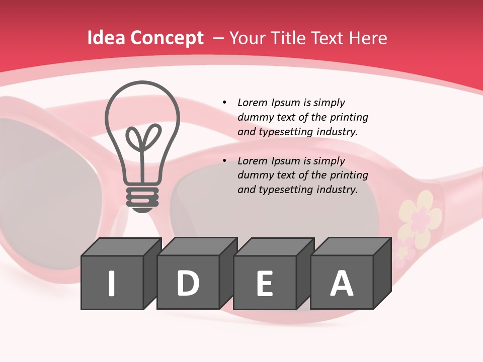 Accessory Horizontal Isolated PowerPoint Template