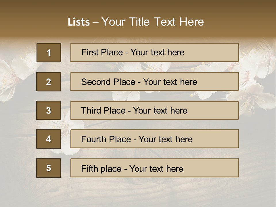 Petal Beautiful Freshness PowerPoint Template