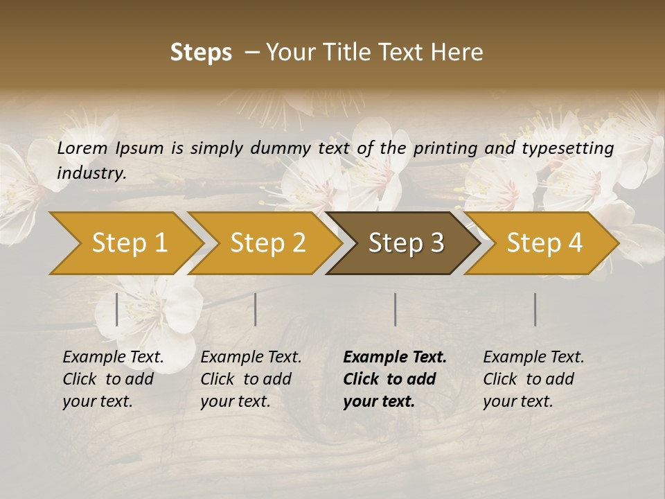 Petal Beautiful Freshness PowerPoint Template