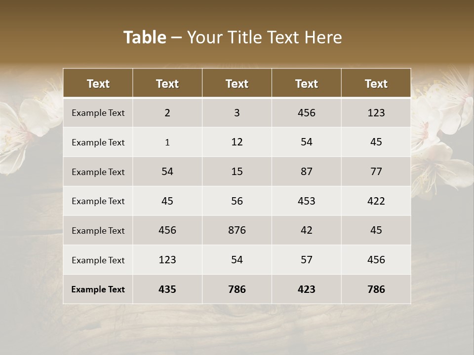 Petal Beautiful Freshness PowerPoint Template