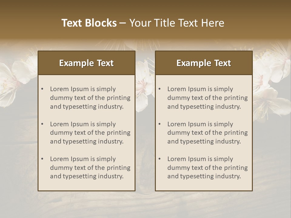 Petal Beautiful Freshness PowerPoint Template