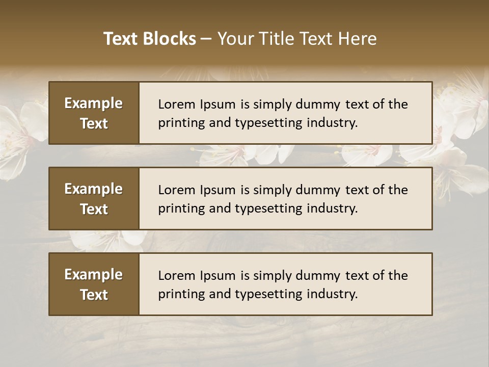 Petal Beautiful Freshness PowerPoint Template