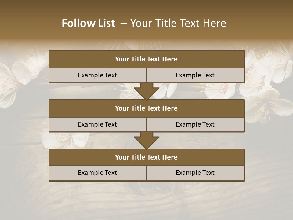 Petal Beautiful Freshness PowerPoint Template