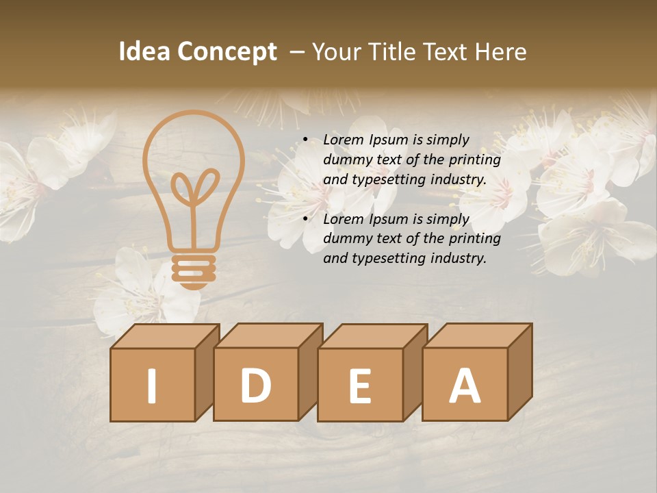 Petal Beautiful Freshness PowerPoint Template