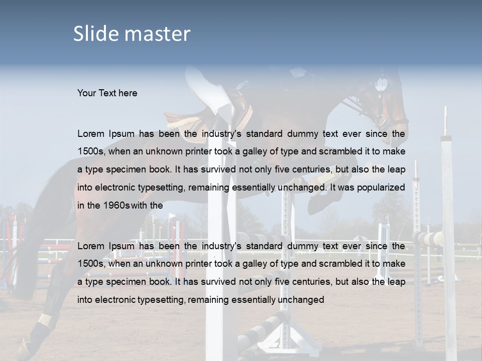 Rivalry Riders Horseback PowerPoint Template