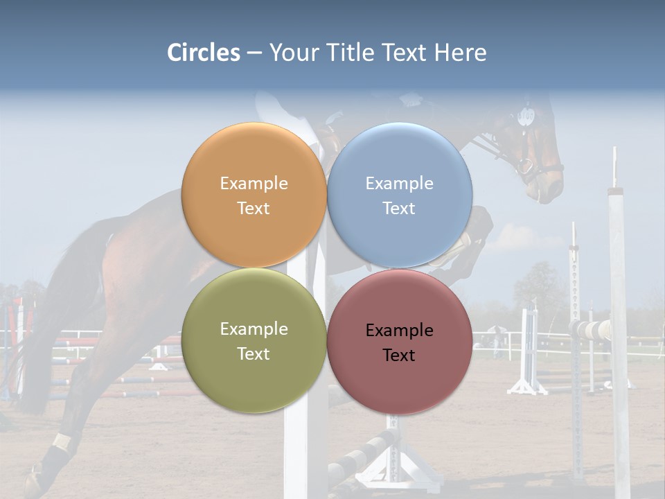 Rivalry Riders Horseback PowerPoint Template